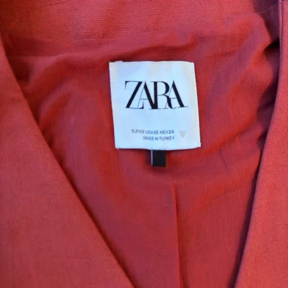 ZARA 🍂 2 piece 🧡New Linen pants. & Vest🍁 - Picture 5 of 7